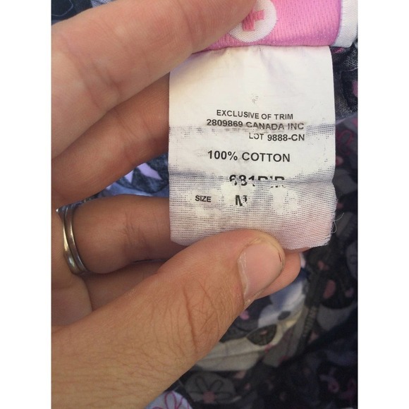 White cross m medium grey scrubs top womens nurse medical pink ribbon komen - Picture 5 of 13